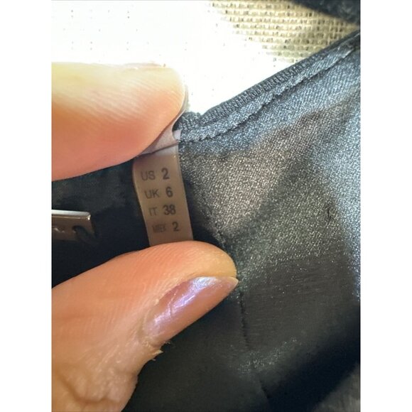 Elie Tahari Womens Sheath Dress Black Size 2 Black Sleek - Picture 6 of 11